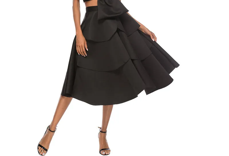Women Sexy Fashion Ruffle Petal Skirt