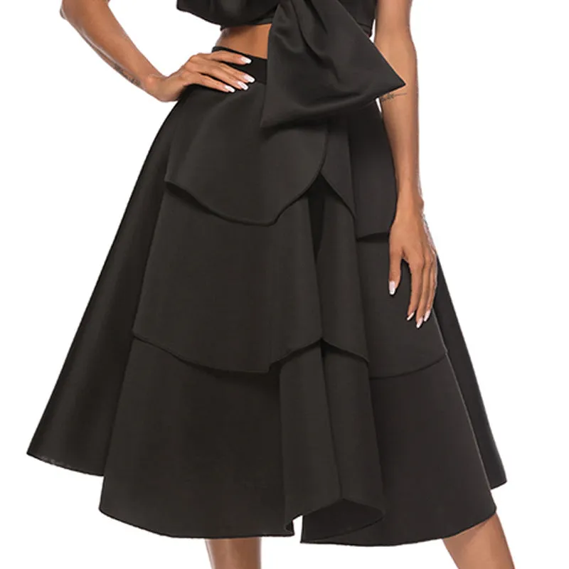 Women Sexy Fashion Ruffle Petal Skirt