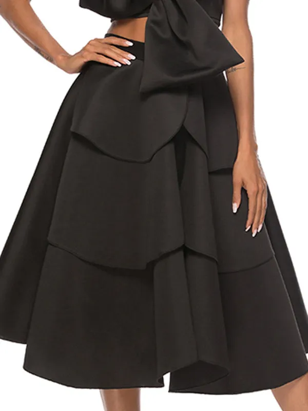 Women Sexy Fashion Ruffle Petal Skirt