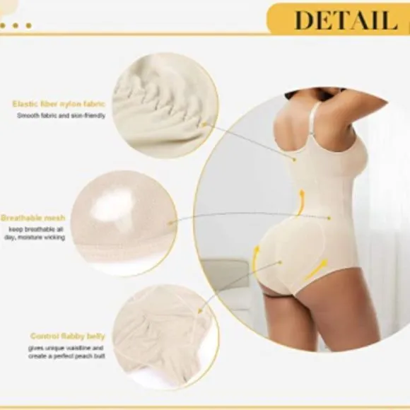 Women Shapewear Bodysuit Tummy Control Fajas Body Shaper