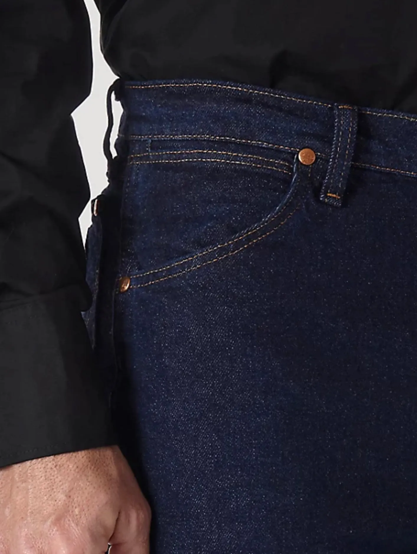 Wrangler Cowboy Cut Bootcut Stretch Navy Blue 947