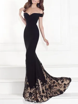 Wrapped Chest Strapless Dress Hot Stamping Mopping Skirt