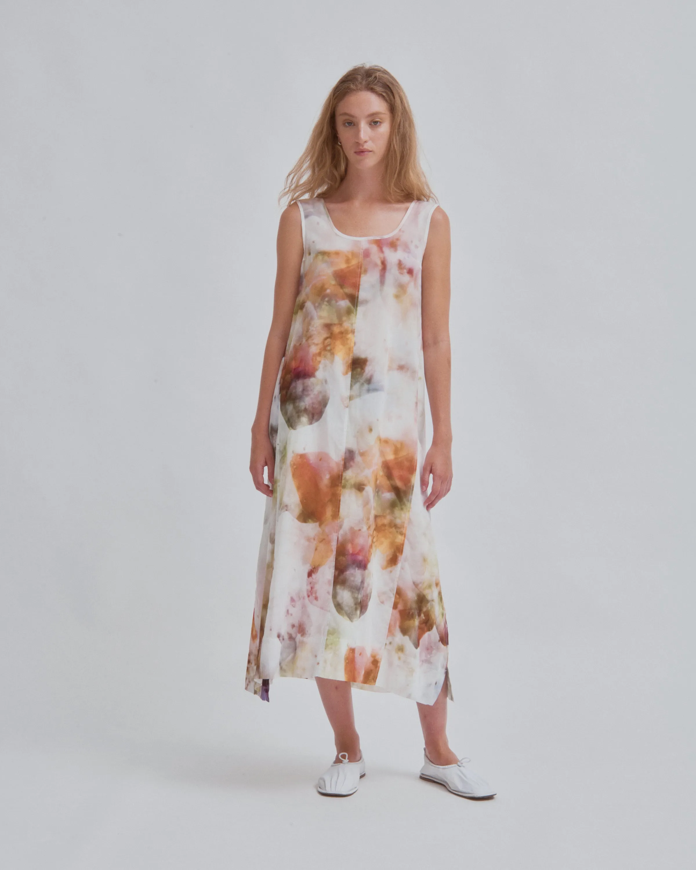 WRAPPED DRESS IN PRINT
