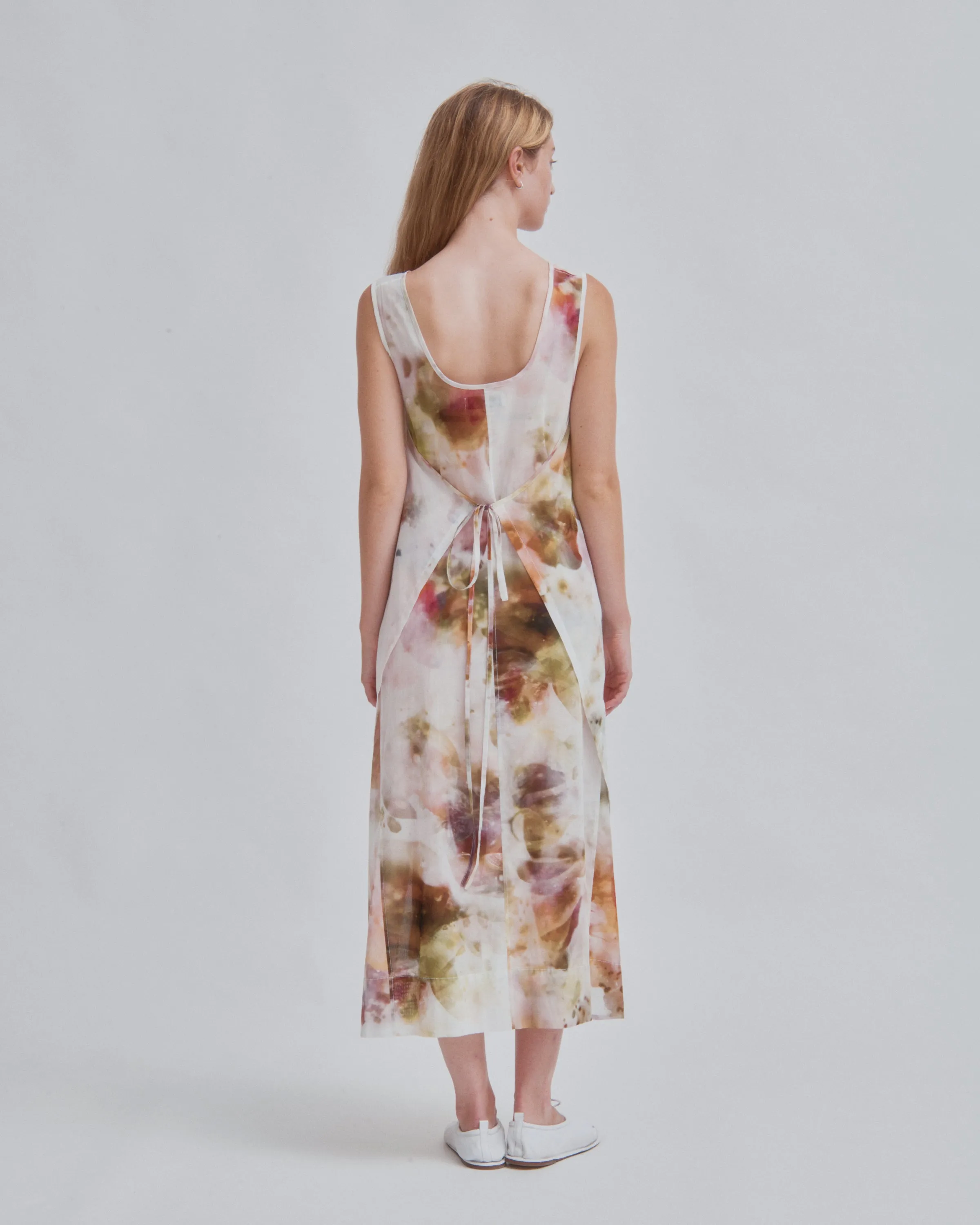 WRAPPED DRESS IN PRINT
