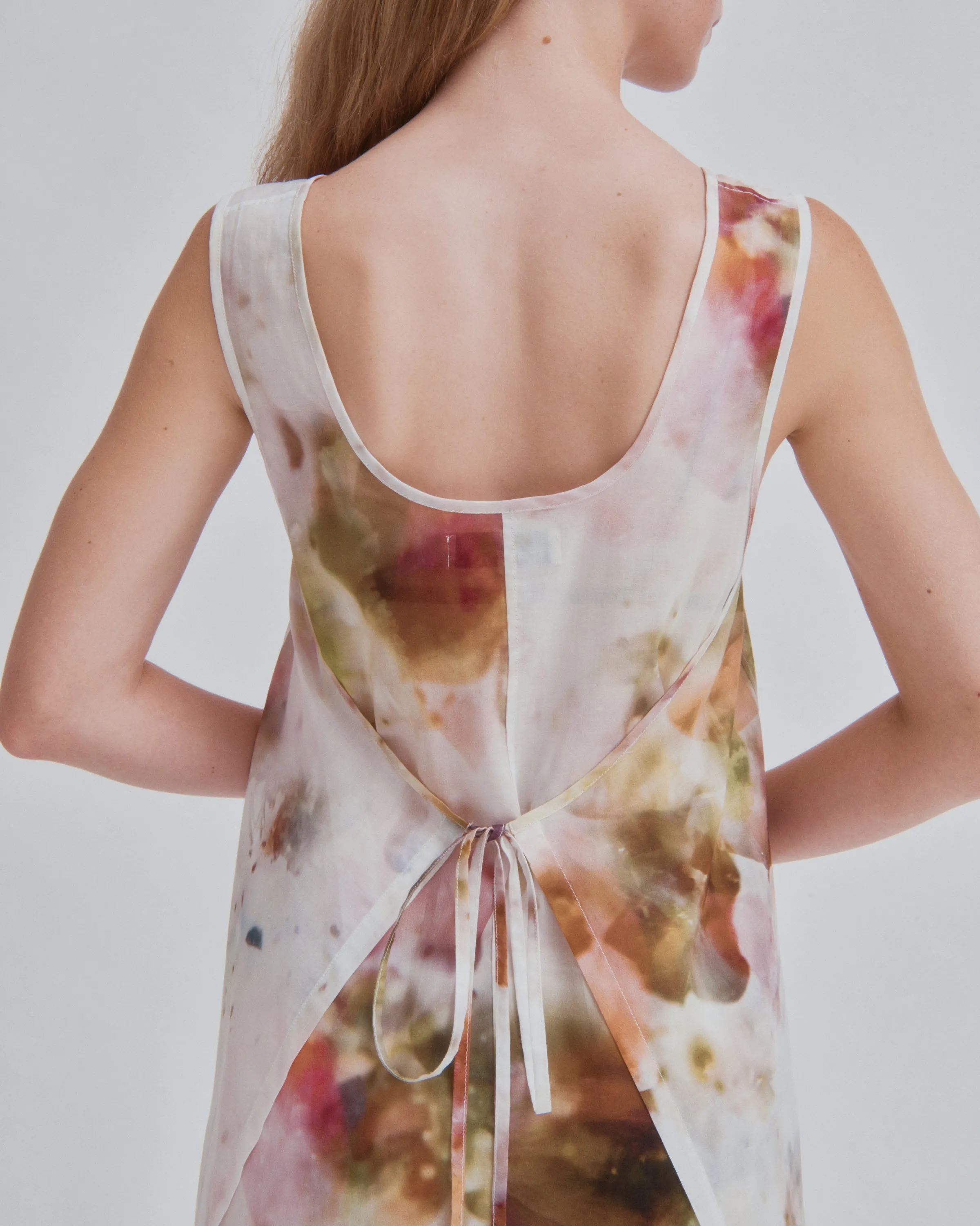 WRAPPED DRESS IN PRINT