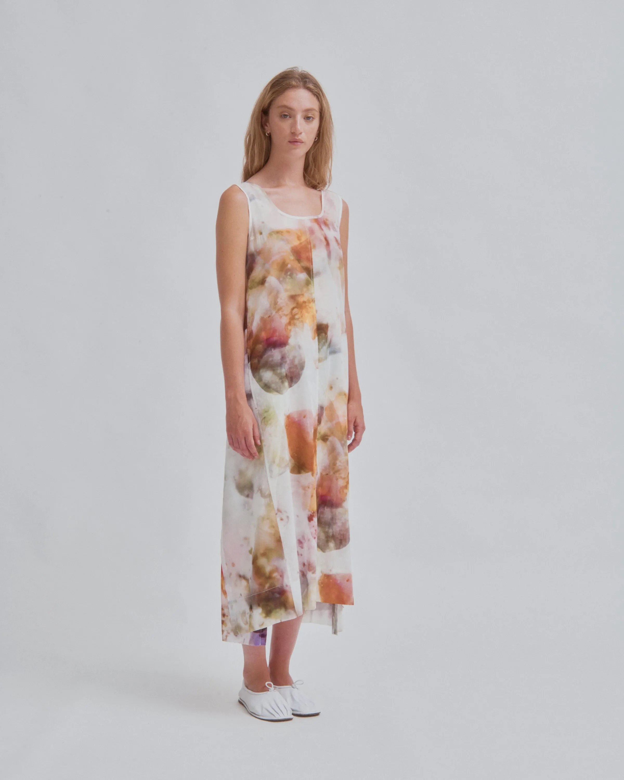 WRAPPED DRESS IN PRINT