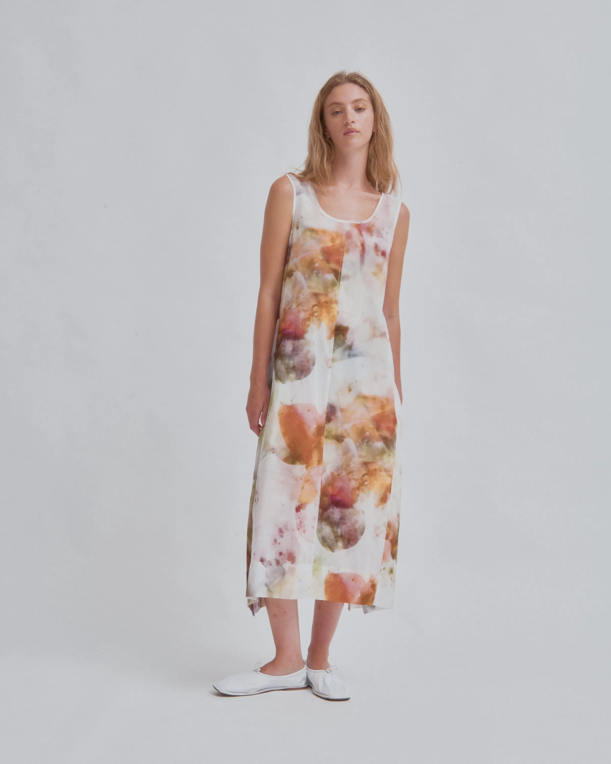 WRAPPED DRESS IN PRINT