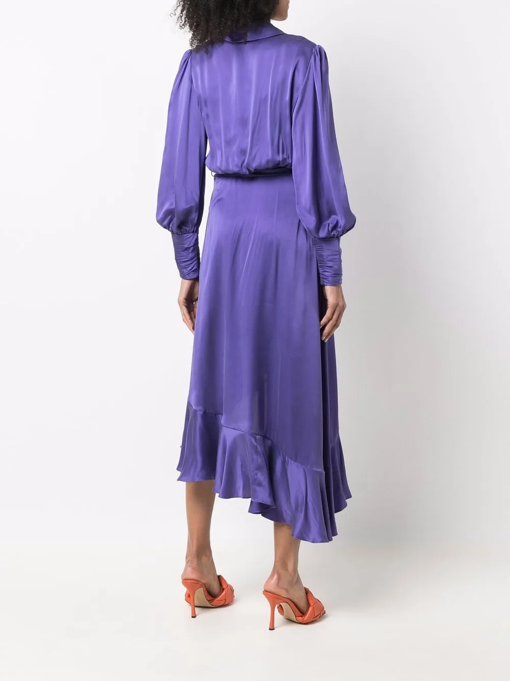 Wrapped midi dress