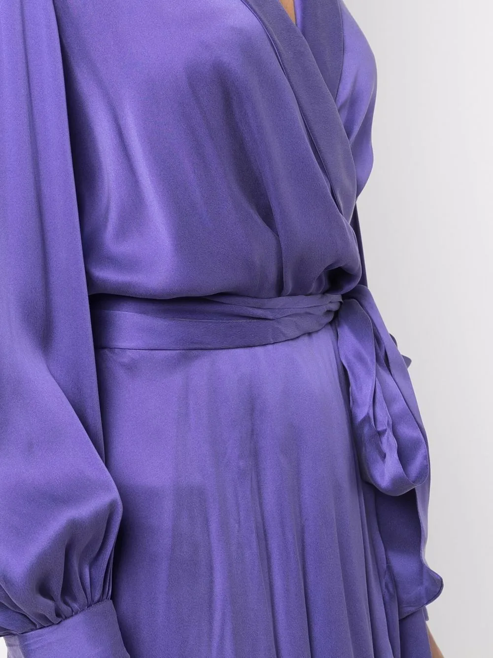 Wrapped midi dress