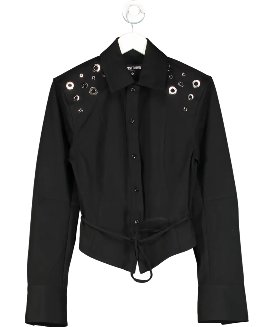WRSTBHVR Black Bonnie Blouse UK S