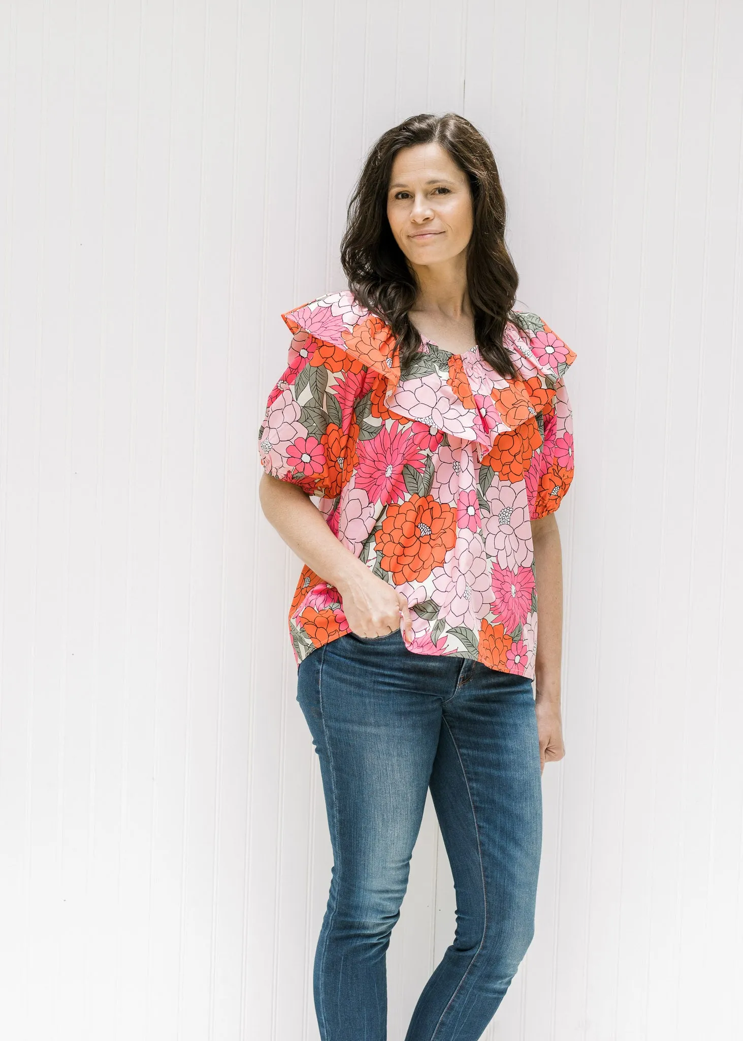 X Pink Hydrangeas Top