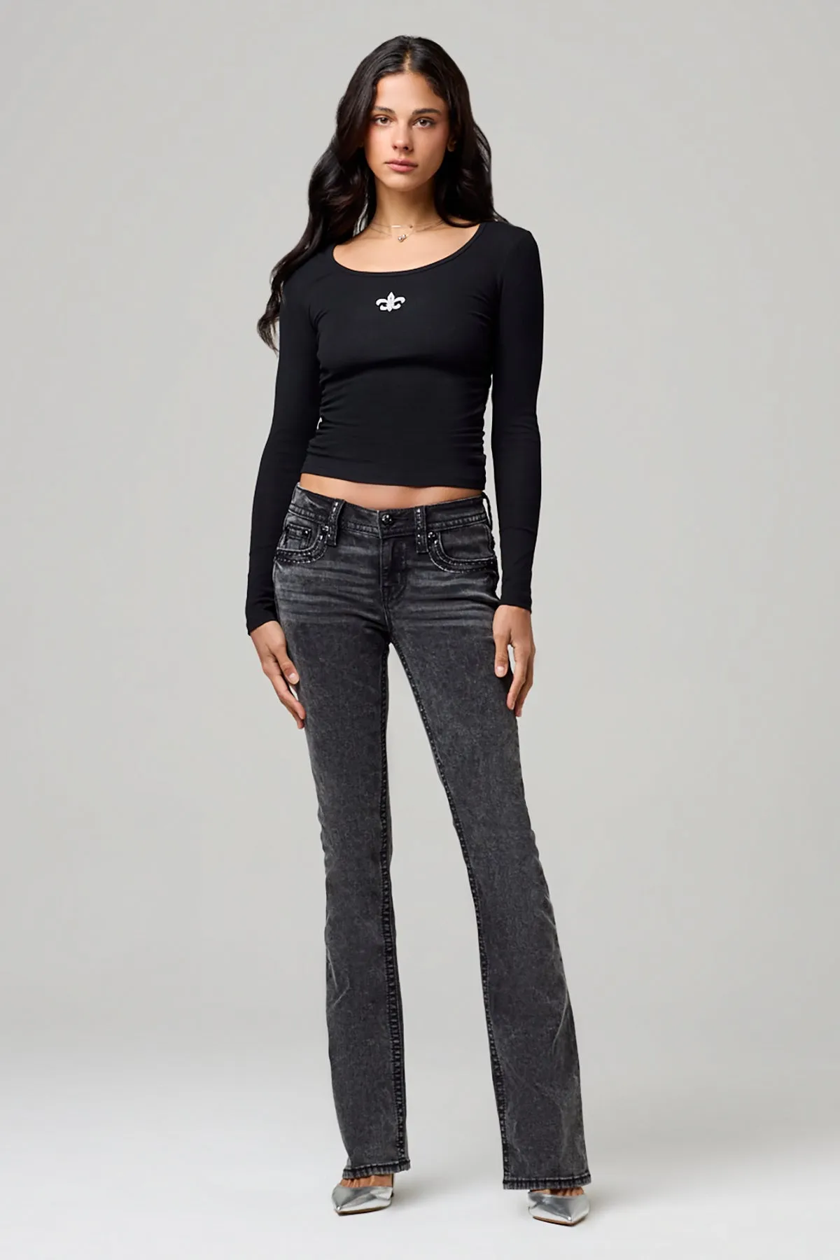 Zandra Stitched Bootcut Jeans