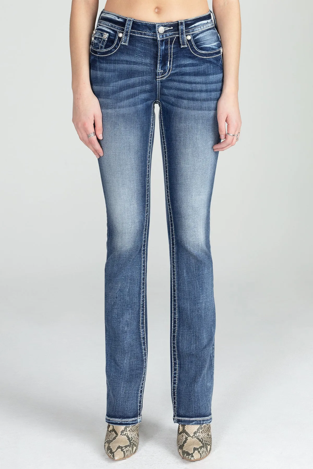 Zig Zag Bootcut Denim