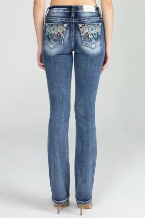 Zig Zag Bootcut Denim